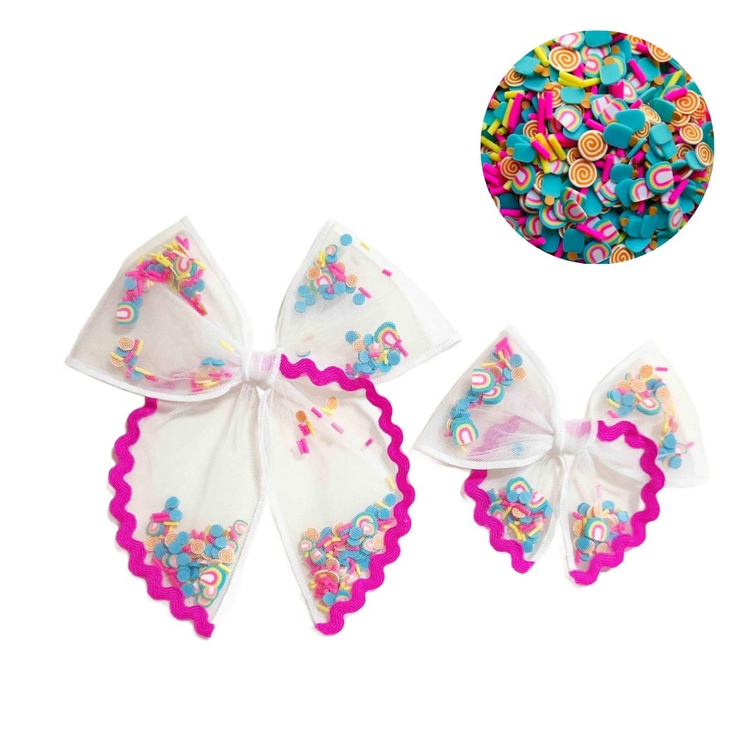 Summer Pool Party Shaker Bow