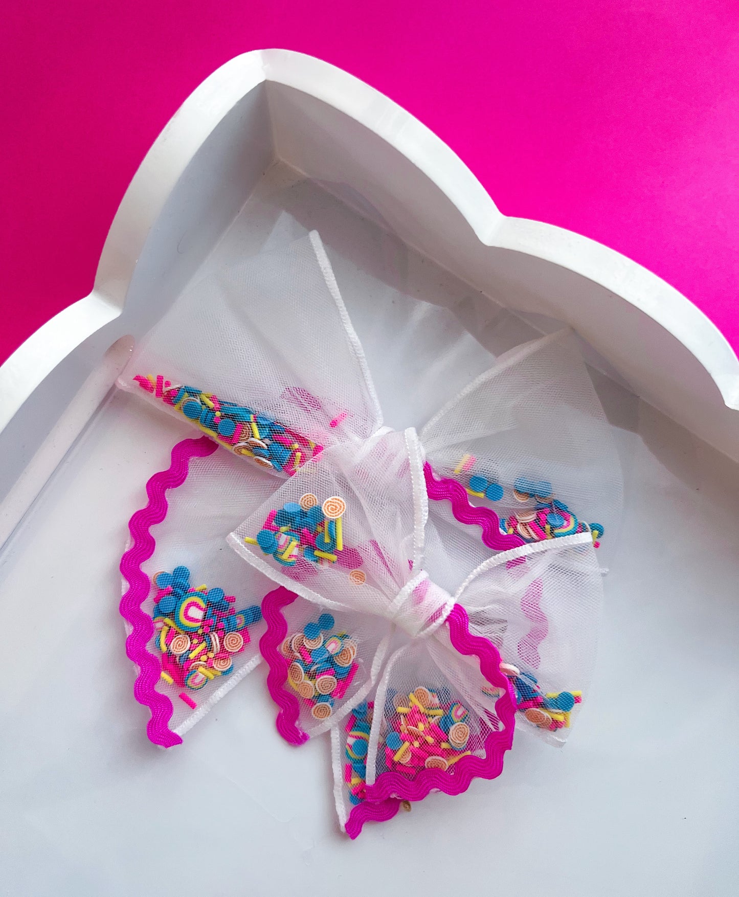 Summer Pool Party Shaker Bow