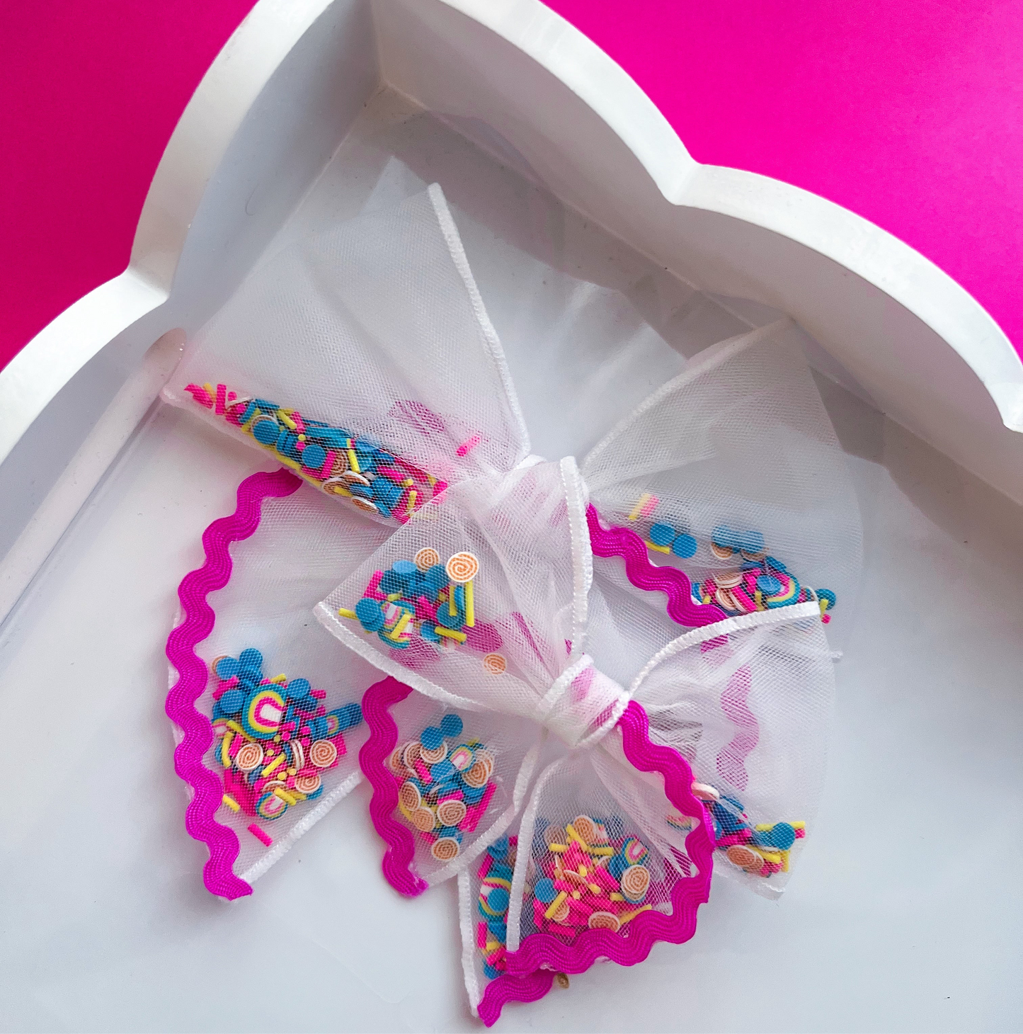 Summer Pool Party Shaker Bow