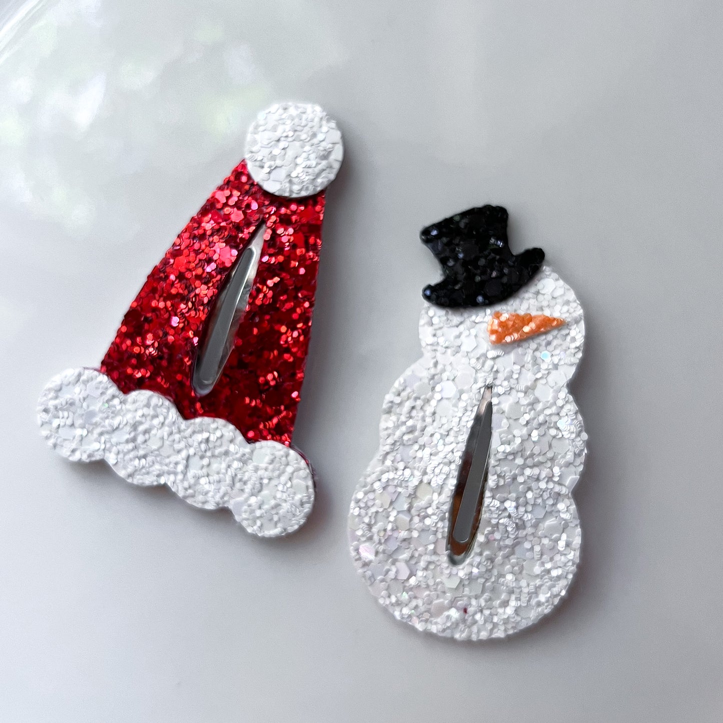 PREORDER Santa Hat Snap Clip