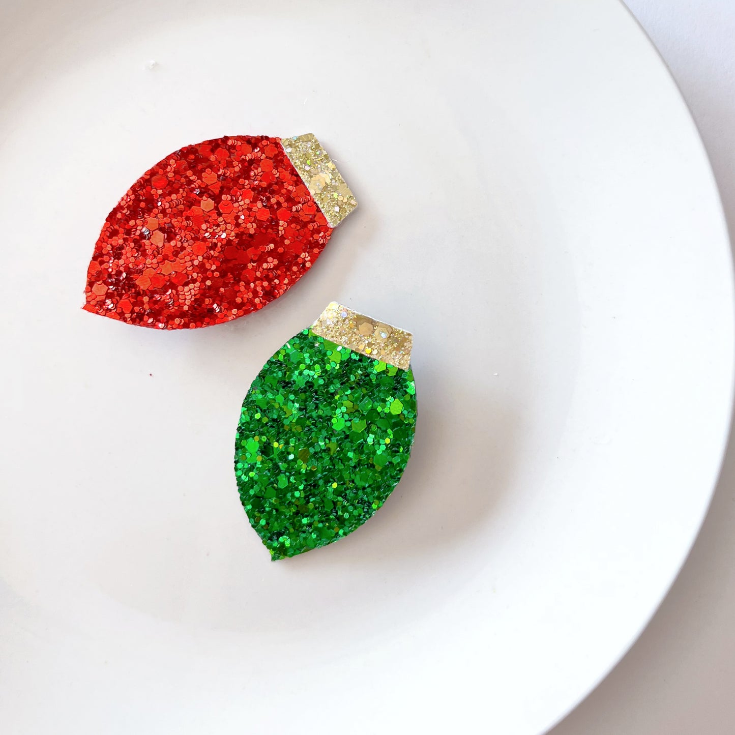 Christmas Light Bulb Bow - Multiple Colors