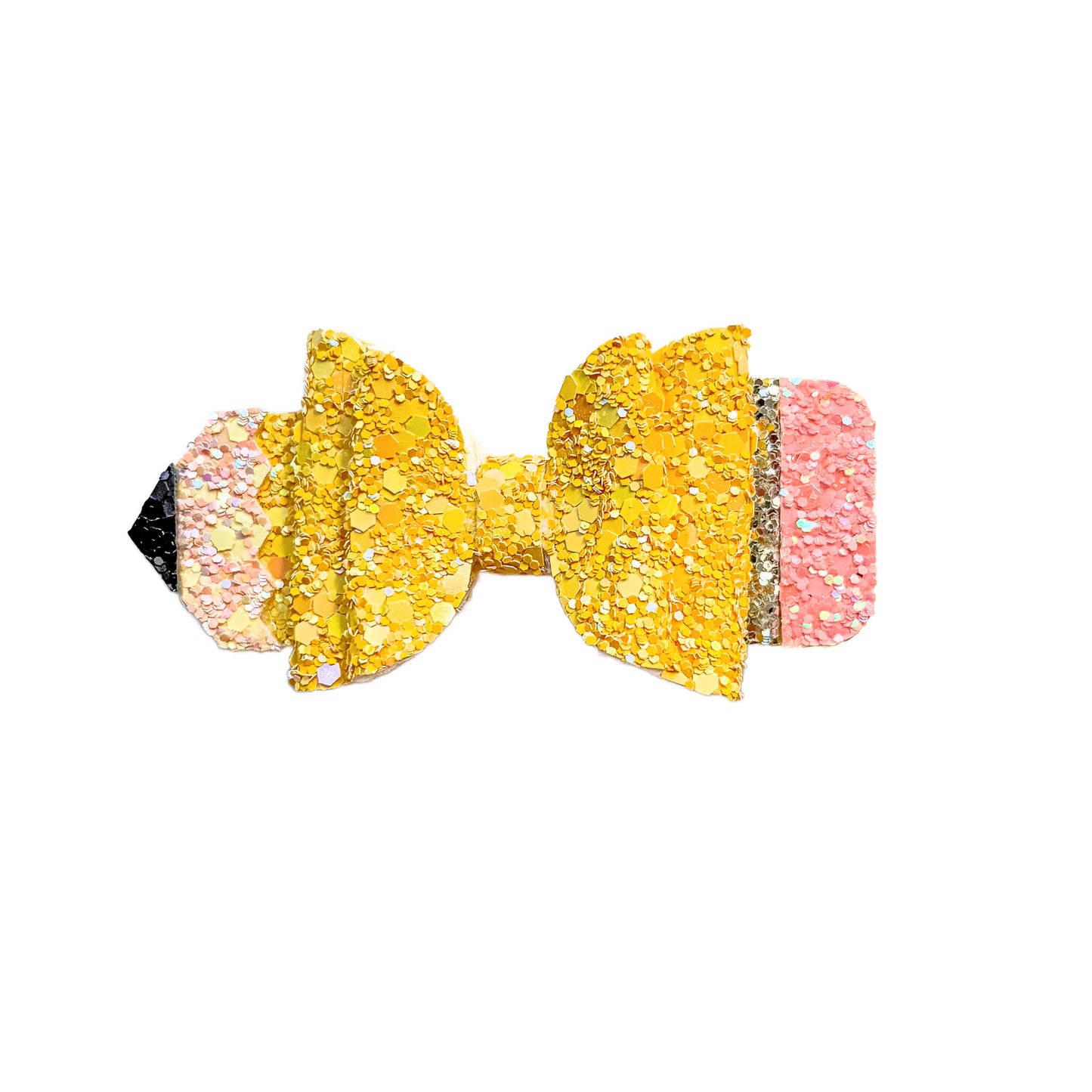 Glitter Pencil Hair Bow