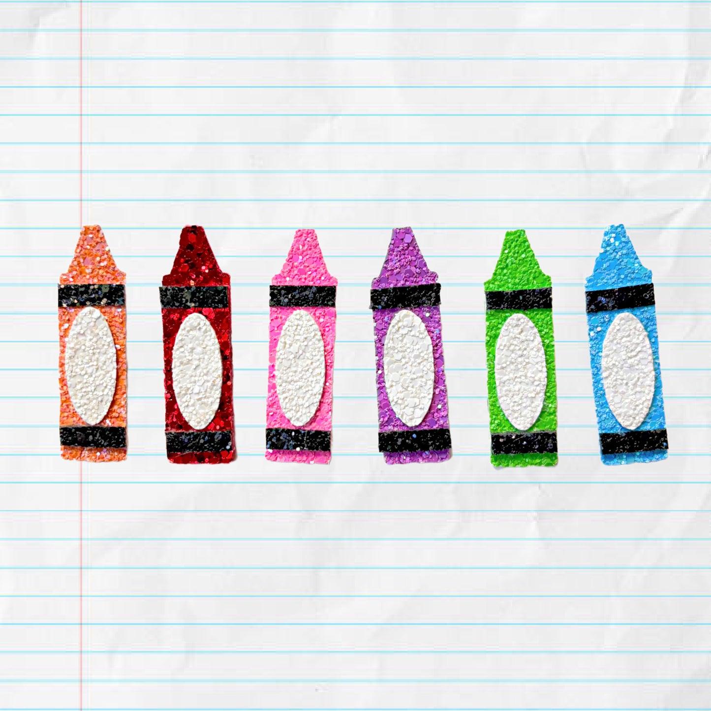 Glitter Crayon Hair Bow