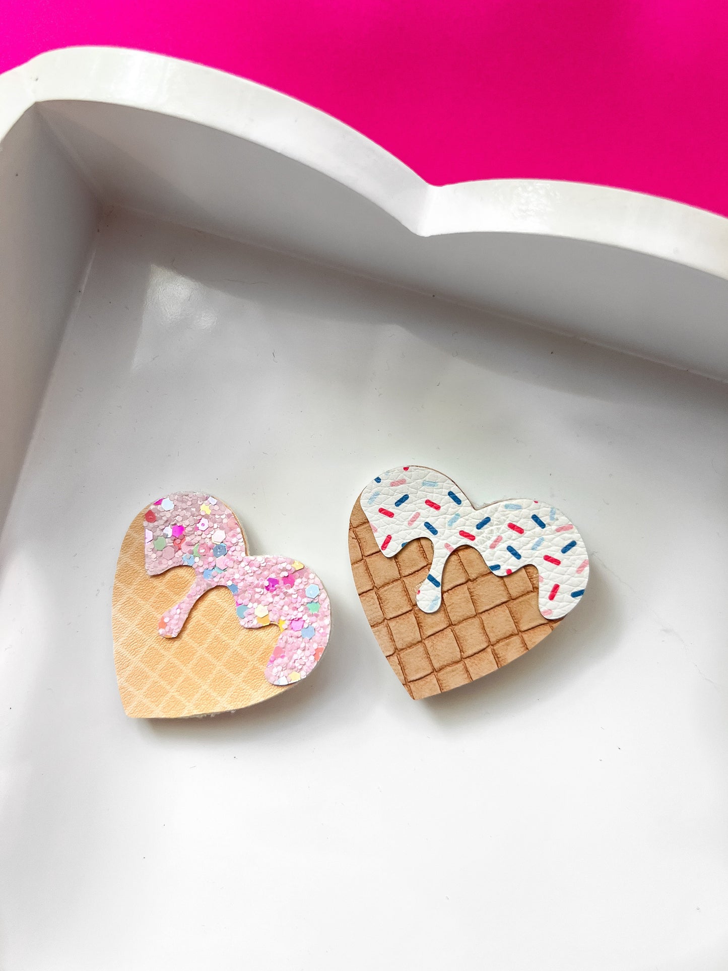 4th of July Heart Ice Cream