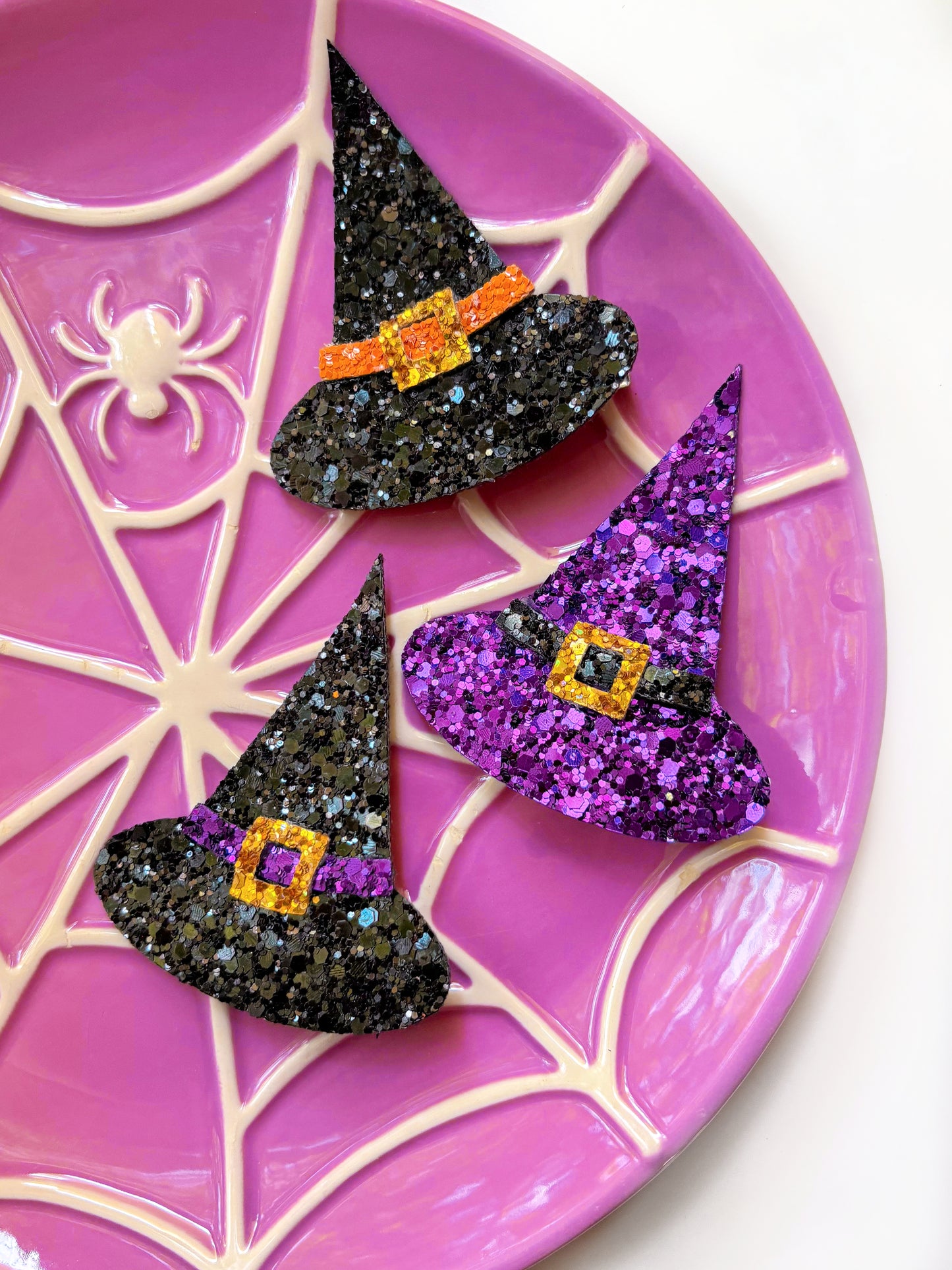 Glitter Witch Hat Bow