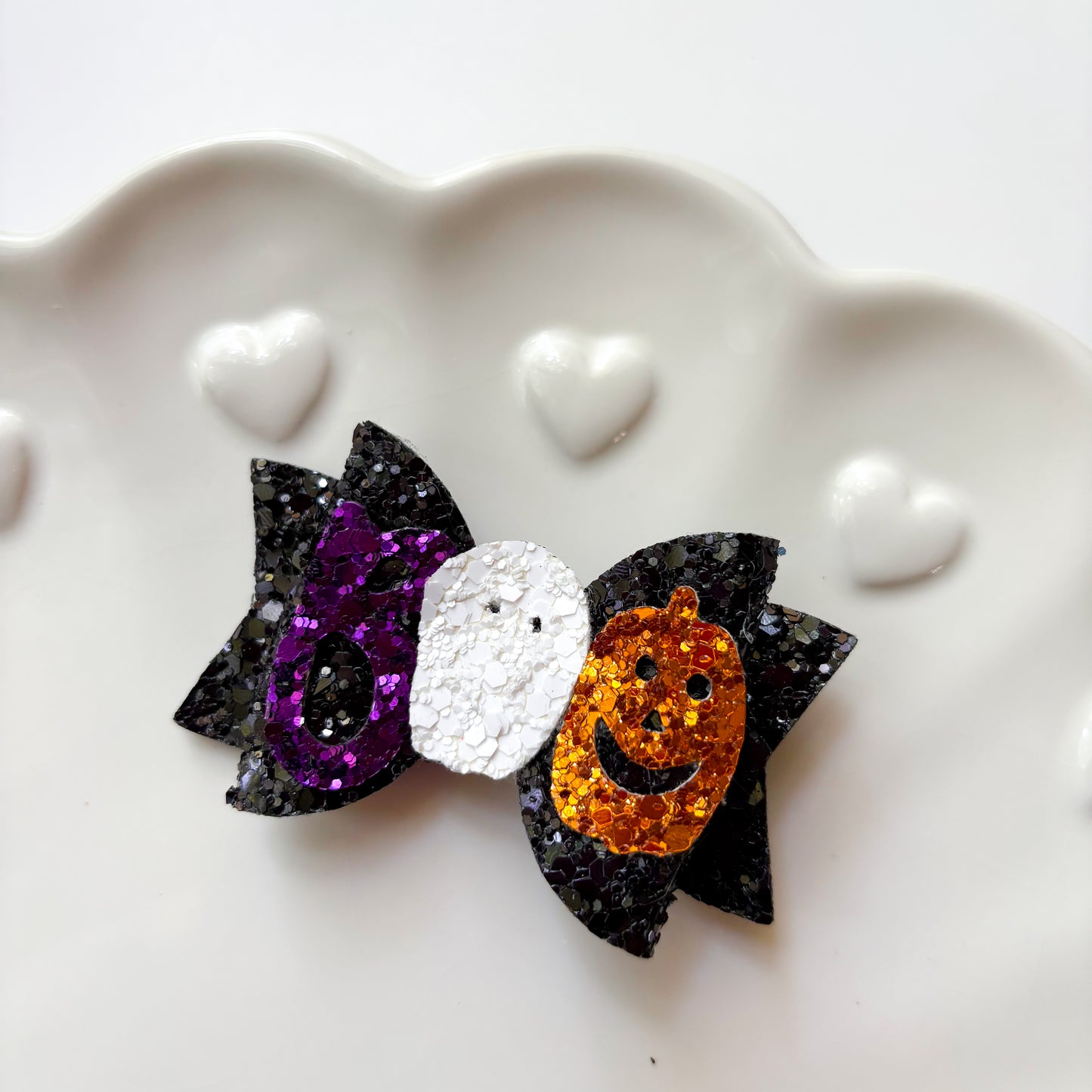Boo Glitter Bow