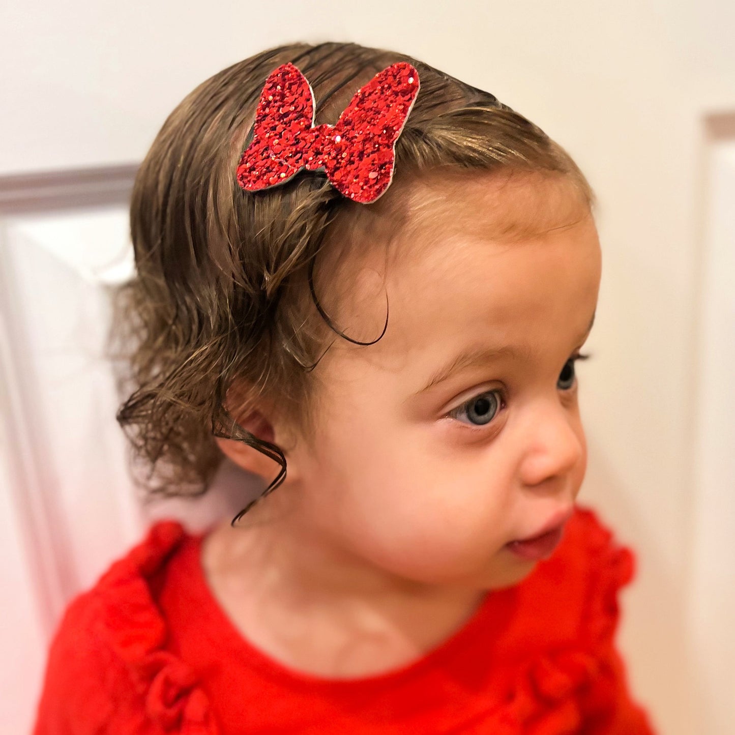 Red Bow Hair Accessory
