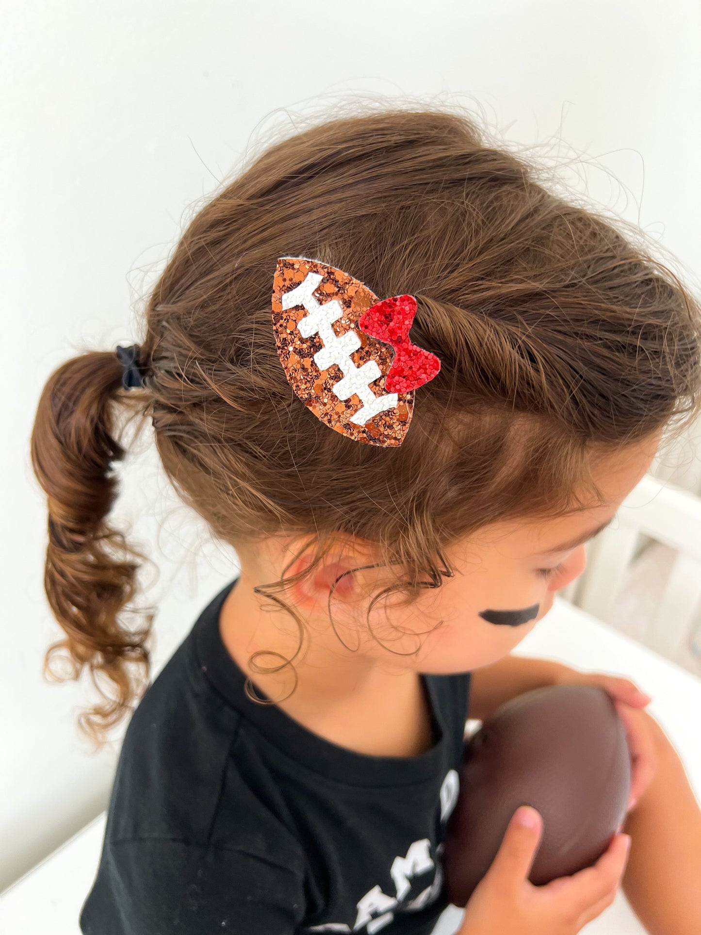 Football Shape Hair Clip