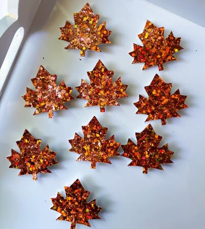 Glitter Single Leaf