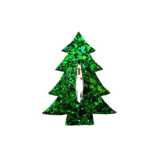 PREORDER Green Christmas Tree Snap Clip