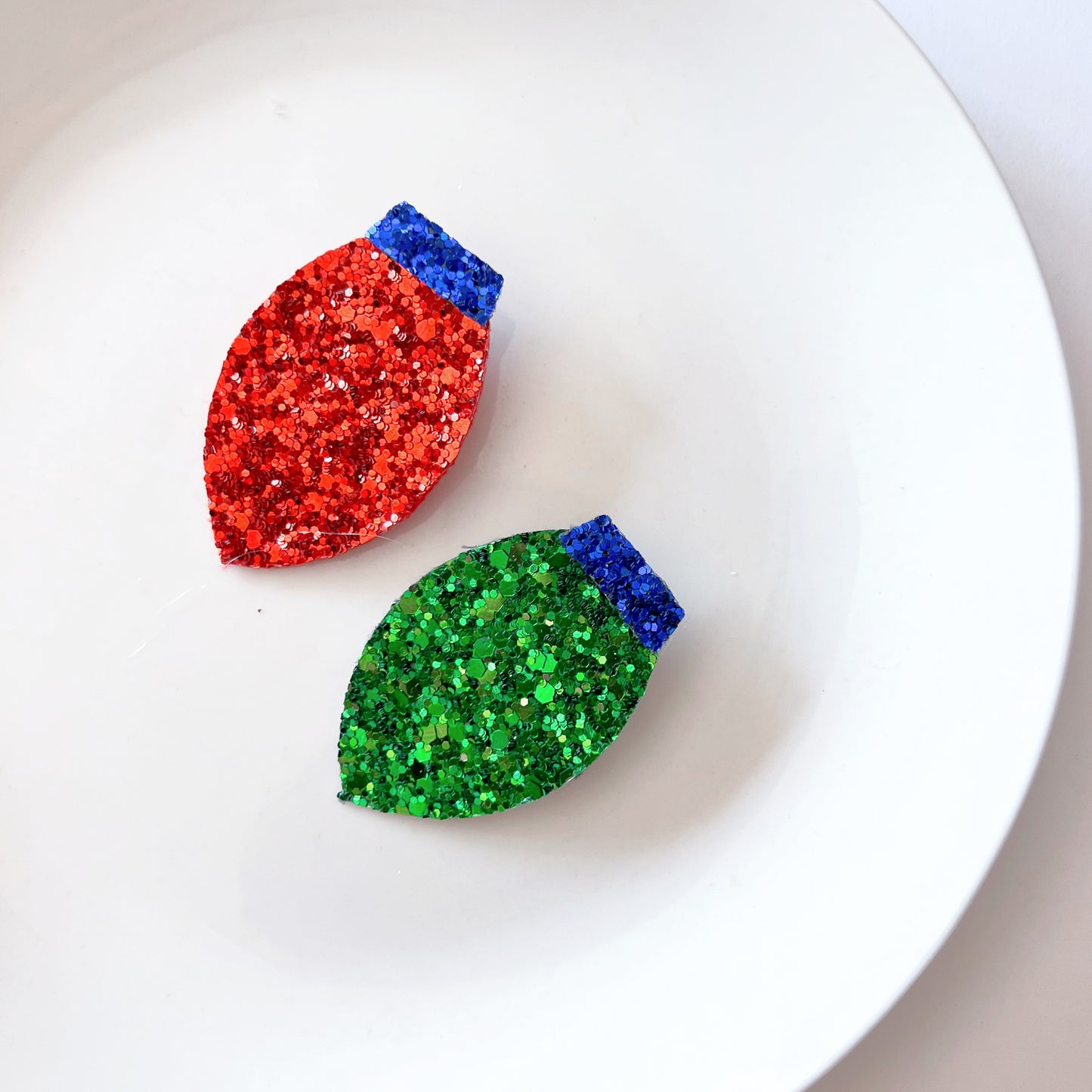 Christmas Light Bulb Bow - Multiple Colors