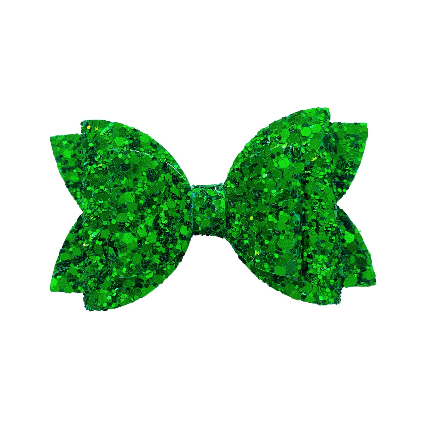 Green Glitter Christmas Bow
