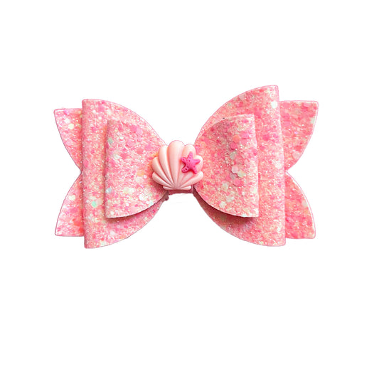 Shell Yeah Glitter Bow