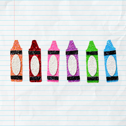 Glitter Crayon Hair Bow