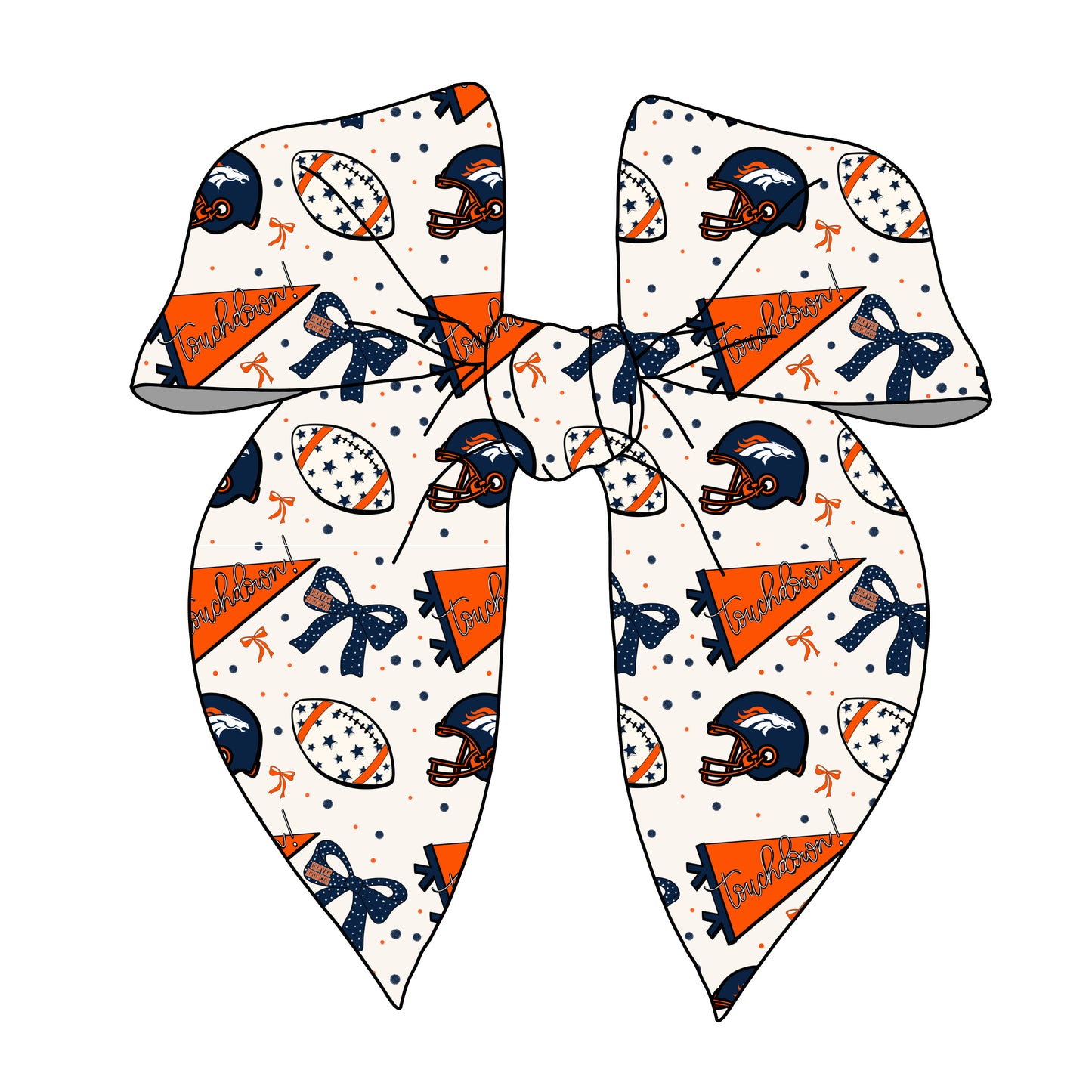 Broncos Bow - 2 Sizes