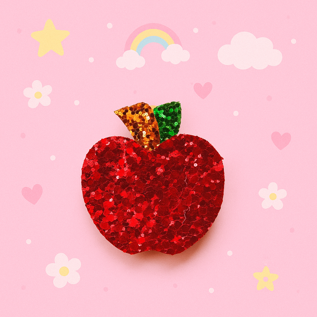 Apple Hair Bow