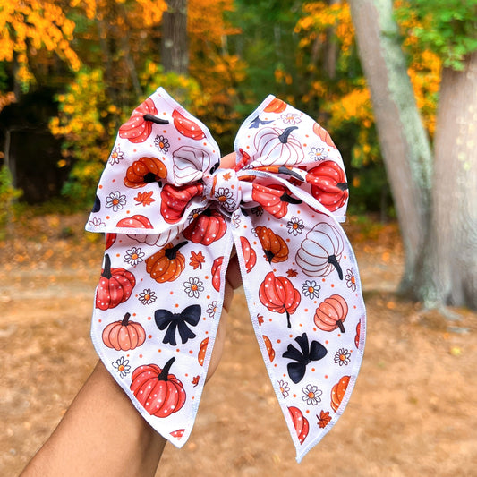 Pretty Pumpkins Large Bow