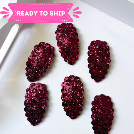 Burgundy Snap Clip
