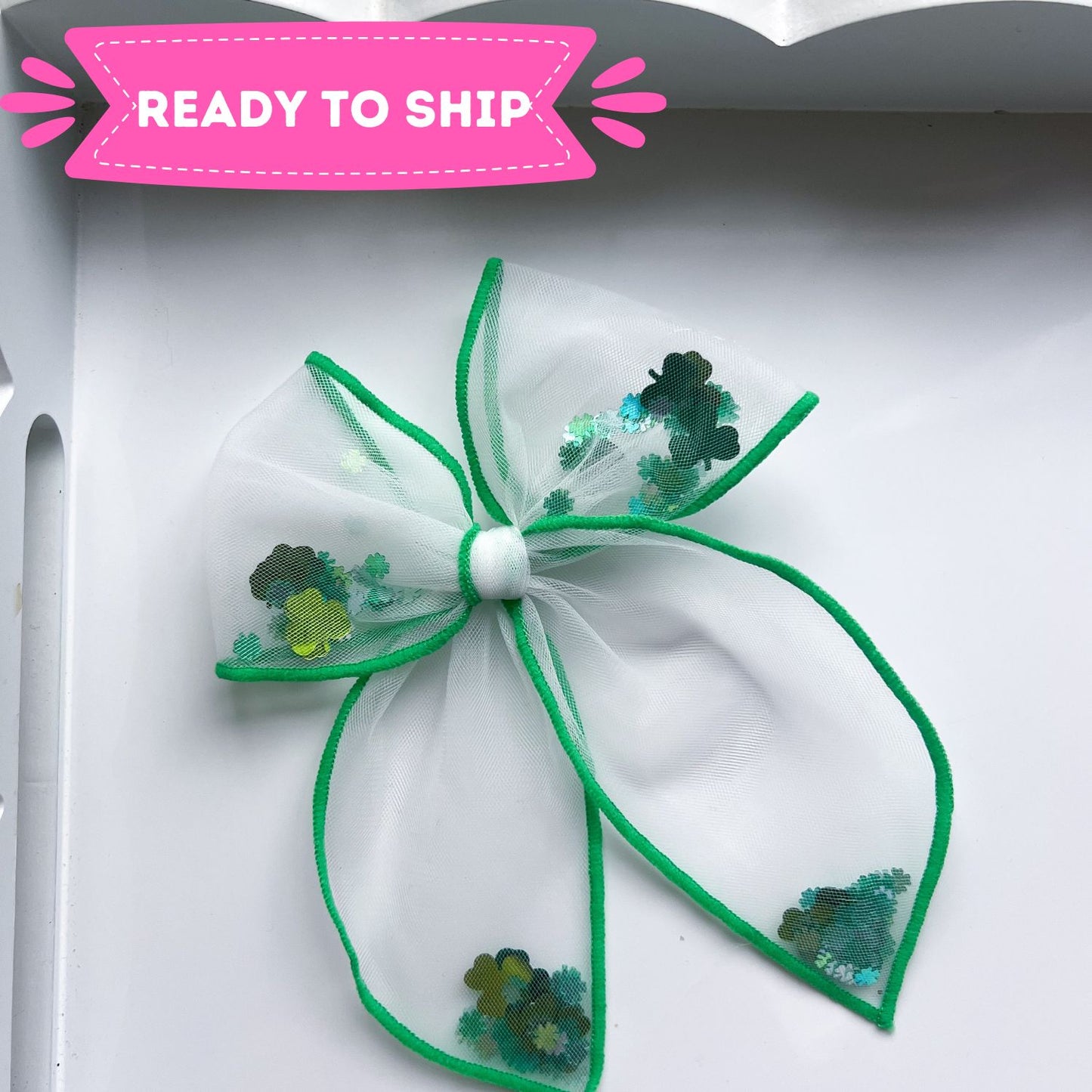 Shamrock Shakes Large Shaker Bow