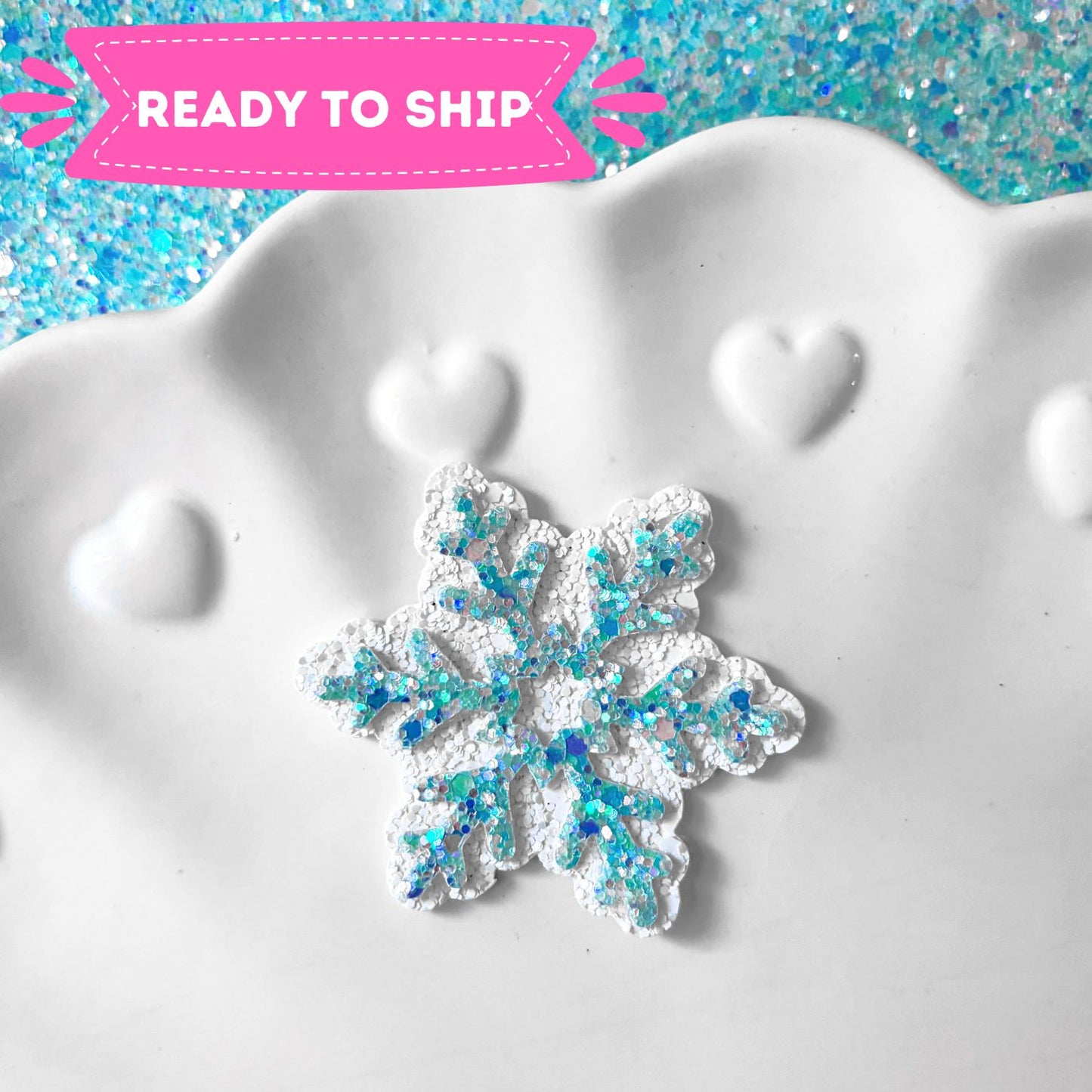 Snowflake Hair Bow