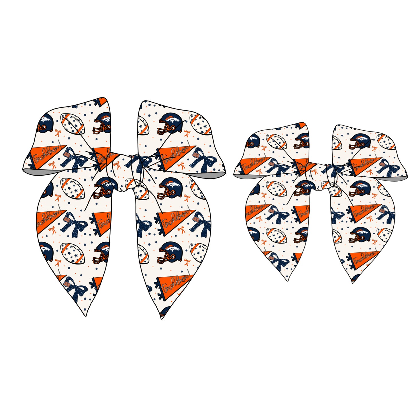 Broncos Bow - 2 Sizes